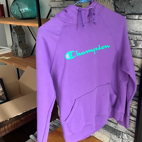 Champion Purple And Green Sweatshirt 